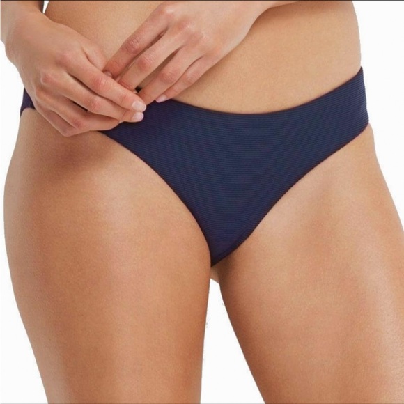 Seafolly by Miléa Mini Rib Pink Hipster Bikini Brief - Picture 5 of 9